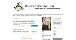 Desktop Screenshot of gourmetmealsforless.com