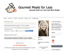 Tablet Screenshot of gourmetmealsforless.com